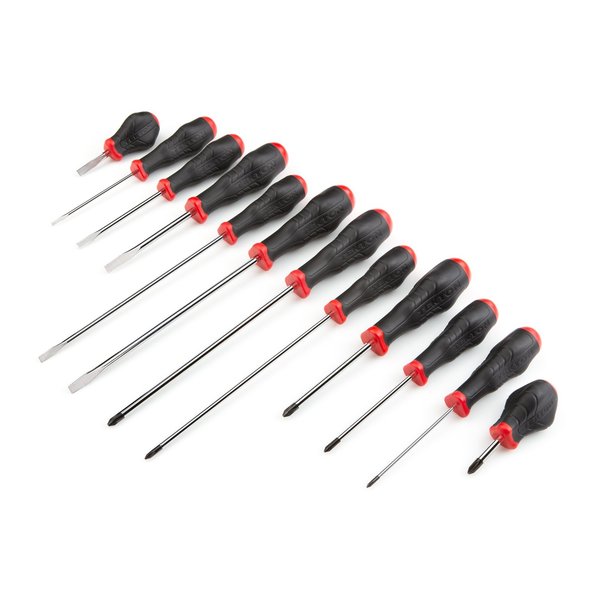 Tekton High-Torque Chrome Blade Screwdriver Set, 12-Pc. (#0-#2, 1/8-1/4 in.) DRV43007